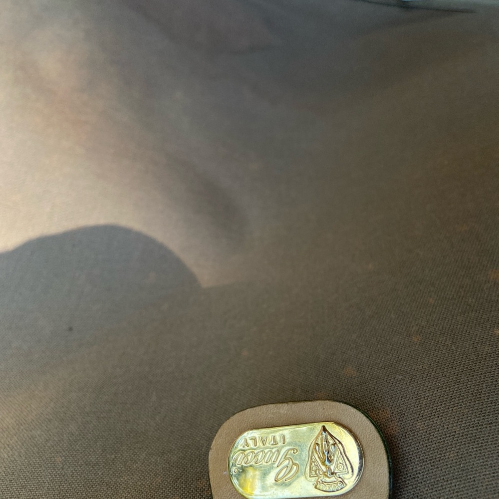 Vintage GUCCI Brown and Cream Luggage USED CONDITION CHECK PIC BEFORE PURCHASING - Picture 12 of 13